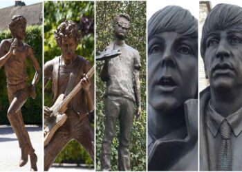 I Musicisti Viventi onorati con Statue: Jagger, McCartney, Richards, Starr, Lo Surdo