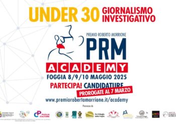 Prorogato bando Prm Academy, la scuola di formazione del premio Roberto Morrione