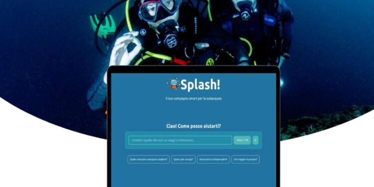 È italiana la prima Intelligenza Artificiale al mondo per i sub, si chiama Splash: consiglia i luoghi migliori, risponde a domande e connette gli utenti agli operatori per organizzare viaggi e immersioni