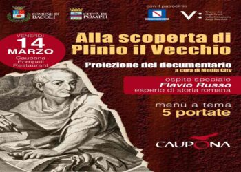 Storia e gastronomia: la storia dell’amicizia tra Plinio il Vecchio e Pomponiano all’archeo-ristorante Caupona