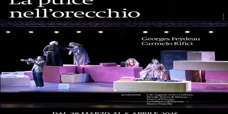 LA PULCE NELL’ORECCHIO Carmelo Rifici e Tindaro Granata dal 28 marzo al 6 aprile dal martedì al venerdì h 21, sabato h 19 e domenica h 17, debutto venerdì 28 marzo h 21