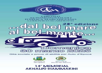DOMENICA 30 MARZO “DAL BEL MARE AL BEL MONTE” PER AUTO D’EPOCA, CON L’ORGANIZZAZIONE DEL CAEM/SCARFIOTTI