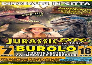 Burolo: grande avventura nel mondo della preistoria con “Jurassic Expo in Tour”