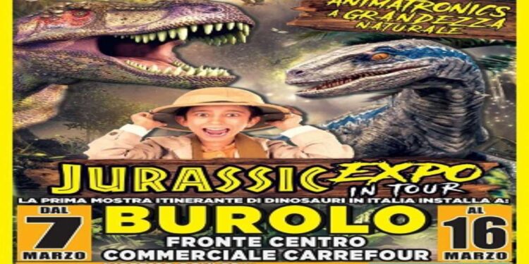 Burolo: grande avventura nel mondo della preistoria con “Jurassic Expo in Tour”