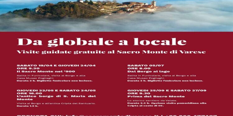 Sacro Monte di Varese: visite guidate gratuite per riscoprire e valorizzare l’identità di luoghi eccezionali