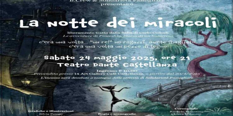 La Notte dei Miracoli va in scena a Castellanza sabato 24 maggio: uno spettacolo di danza per sostenere chi ha più bisogno