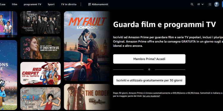 Amazon Prime: Scopri come iscriverti e cosa seguire sulla piattaforma