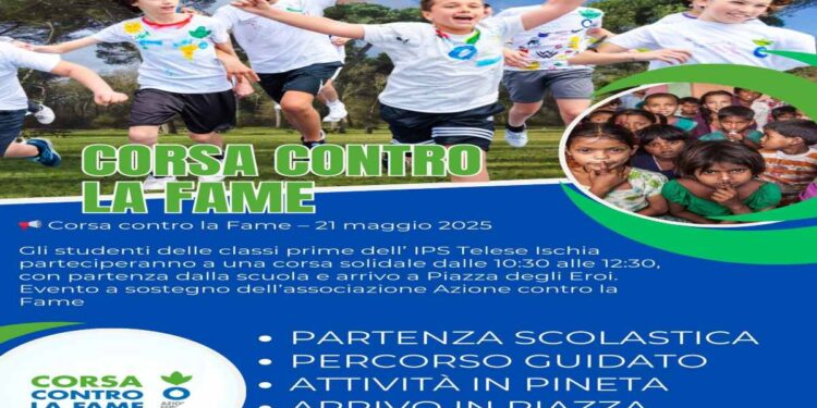 “CORSA CONTRO LA FAME”, A ISCHIA L’INIZIATIVA DELL’ISTITUTO “TELESE” CONTRO POVERTA’ E GUERRE