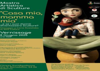 A SALERNO”CASA MIA, MAMMA MIA”: CON RITA CAFARO “PRENDONO VITA “ I DISEGNI DI IRENE KOWALISKA