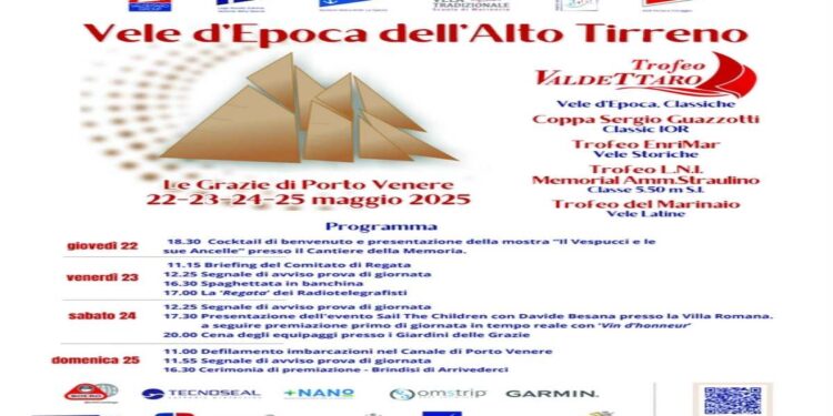 Al via “Le Vele d’Epoca dell’Alto Tirreno – Trofeo Valdettaro”, le regate, il programma e gli eventi in banchina