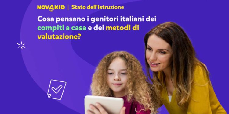 Sondaggio compiti a casa: in Italia per 1 genitore su 3 rappresentano un problema – fonte “Report Stato dell’Educazione 2025” Novakid