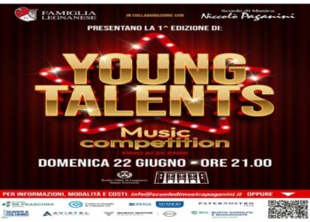 Young Talents Music a Legnano il 22 giugno, la notte delle stelle emergenti con un giudice di eccezione, Mimmo Paganelli, storico direttore artistico della EMI