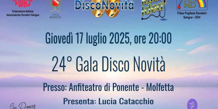 Molfetta accende i riflettori sulla 24ª edizione del Gala Disconovità: tra moda, danza e voci emergenti