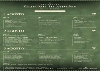 RADICEPURA | AL VIA LA QUARTA EDIZIONE DI GARDEN-IN-MOVIES 1-2-3 agosto 2025, Giarre (Catania)