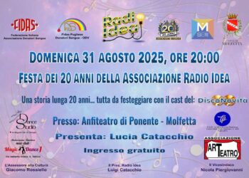 Molfetta in Festa: Radio Idea Celebra 20 Anni di Musica e Cultura all’Anfiteatro di Ponente