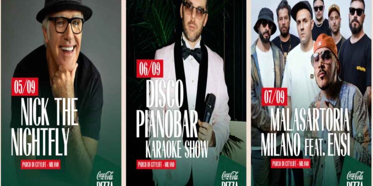 Il programma del 3 e 4 settembre della terza edizione di COCA-COLA PIZZA VILLAGE – MILANO