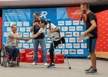 L’ATLETA PARALIMPICO GIANNI SASSO EROE SPORTIVO ALLA MARATONA DI “ENERGY2RUN CANCANO” SULLO STELVIO
