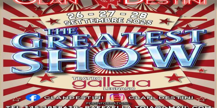 A Legnano un musical per sostenere tre progetti di volontariato: va in scena The Greatest Show dal 26 al 28 settembre