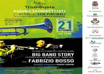 Suonare con Fabrizio Bosso e Francesco Marsigliese, due grandi della tromba, a Busto Garolfo il 21 settembre: giornata di prove aperte per la seconda edizione di TromBusto