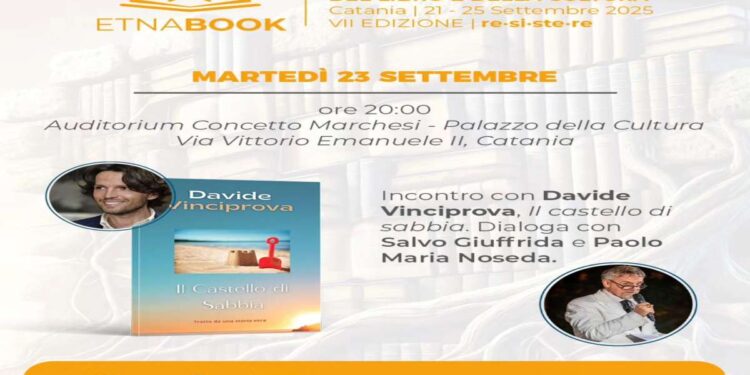 “Il Castello di Sabbia” all’Etna Book Festival. L’Ambasciatore Davide Vinciprova ospite onorario della VII edizione