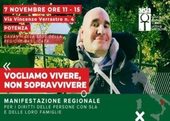 AISLA denuncia: Basilicata, senza Fondo SLA si condanna alla solitudine chi lotta per vivere