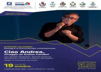 “Ciao Andrea. Omaggio ad Andrea Camilleri”  con Giorgio Borghetti