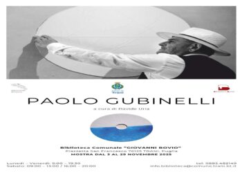 La Biblioteca Comunale “Giovanni Bovio” di Trani ospita la personale di Paolo Gubinelli (Matelica, 1945), dal 3 al 29 novembre 2025