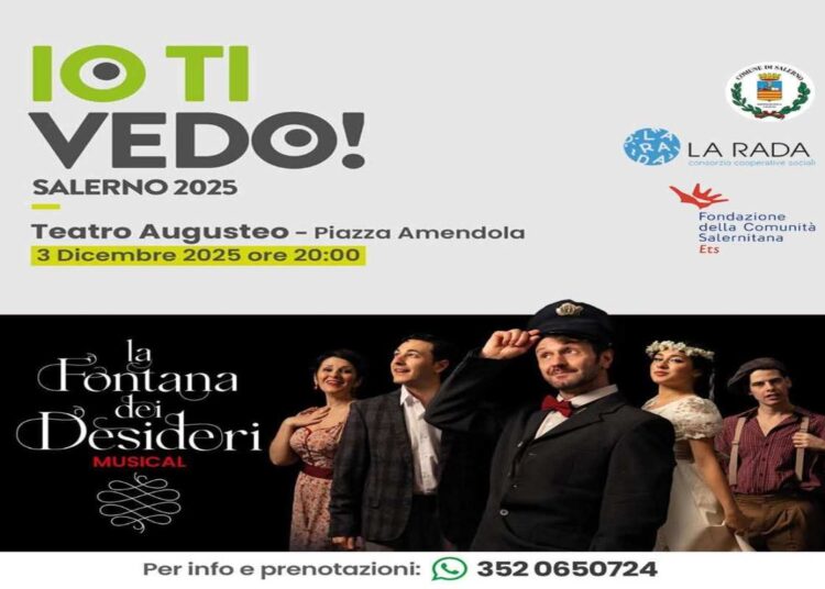 Parte il progetto “Io ti vedo!”. Il teatro come  strumento terapeutico e inclusivo