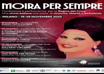 Il 20 novembre a Milano ripartono gli appuntamenti dell’ACCADEMIA DEL PICCOLO GRANDE CLOWN: “MOIRA PER SEMPRE”