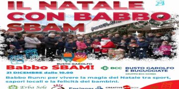 Babbo Runn, la corsa solidale dei Babbi Natale a Busto Garolfo il 21 dicembre si trasforma in un evento lungo un giorno