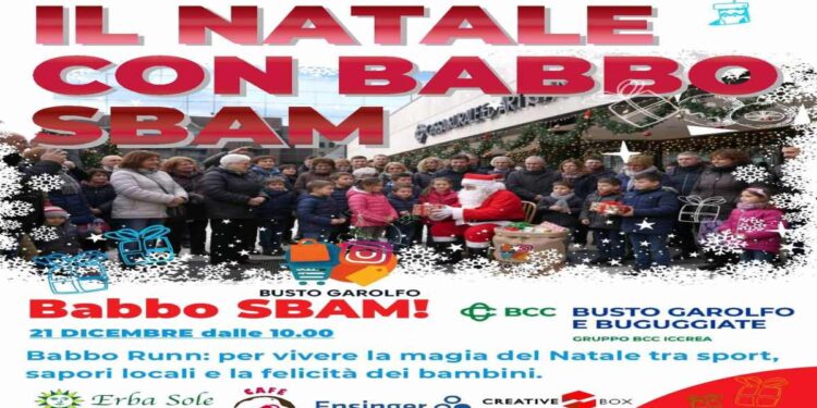 Babbo Runn, la corsa solidale dei Babbi Natale a Busto Garolfo il 21 dicembre si trasforma in un evento lungo un giorno