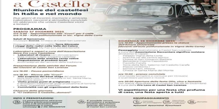 Castel San Lorenzo, grande attesa per l’evento  “Ci vediamo a Castello”