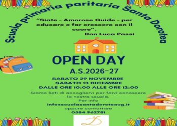 Ultimo open day della Scuola ‘Santa Dorotea’ di Viareggio