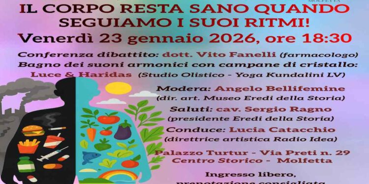 Il corpo resta sano quando seguiamo i suoi ritmi | Conferenza a Molfetta con il dr. Vito Fanelli