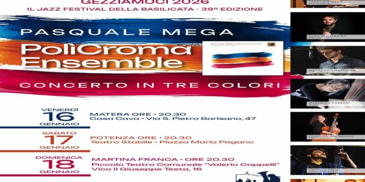 PASQUALE MEGA E IL POLICROMA ENSEMBLE APRONO IL GEZZIAMOCI CON TRE DATE