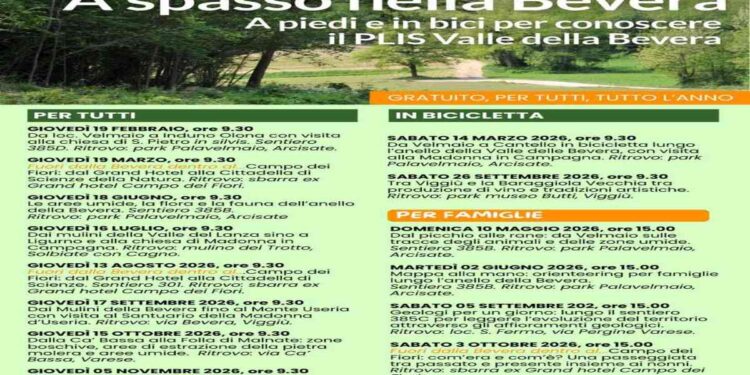 A spasso nella Bevera: escursioni gratuite a piedi e in bicicletta per conoscere i territori della Valle in provincia di Varese