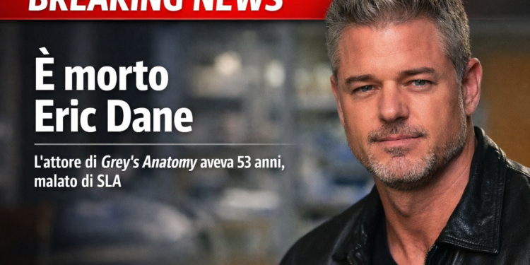 Addio a Eric Dane, il “dottor Sloan” di Grey’s Anatomy