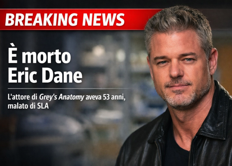 Addio a Eric Dane, il “dottor Sloan” di Grey’s Anatomy