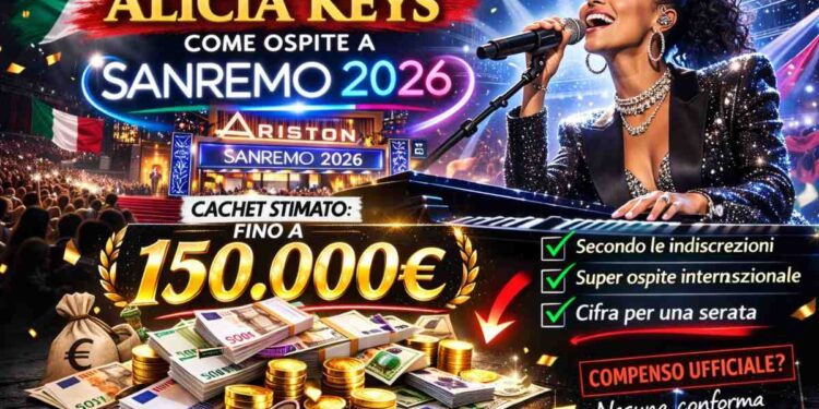 Cachet Eros Ramazzotti e Alicia Keys a Sanremo 2026: quanto guadagnano come super ospiti