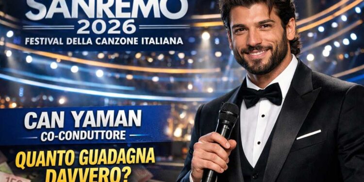 Sanremo 2026, Can Yaman co-conduttore: quanto guadagna davvero?