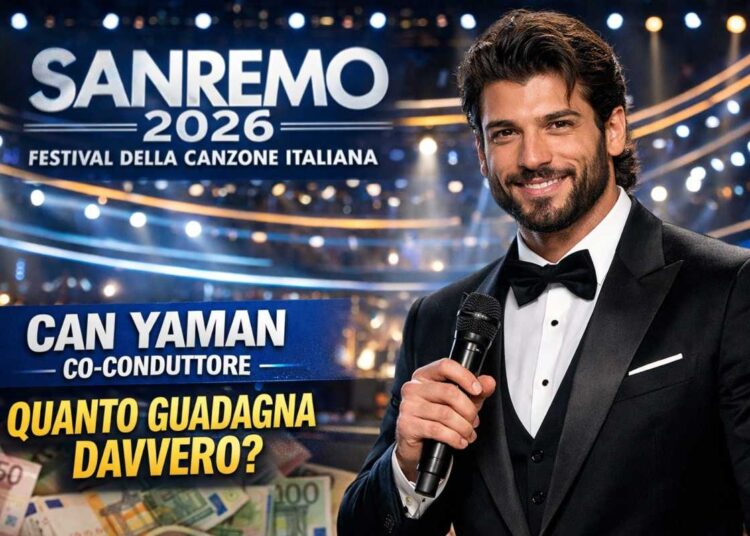 Sanremo 2026, Can Yaman co-conduttore: quanto guadagna davvero?