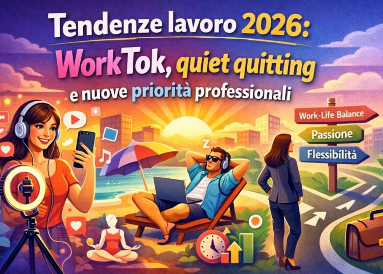 Tendenze lavoro 2026: WorkTok, quiet quitting e nuove priorità professionali