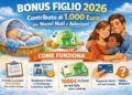 Bonus Figlio 2026: contributo di 1.000 euro per nuovi nati e adozioni, come funziona e chi può richiederlo