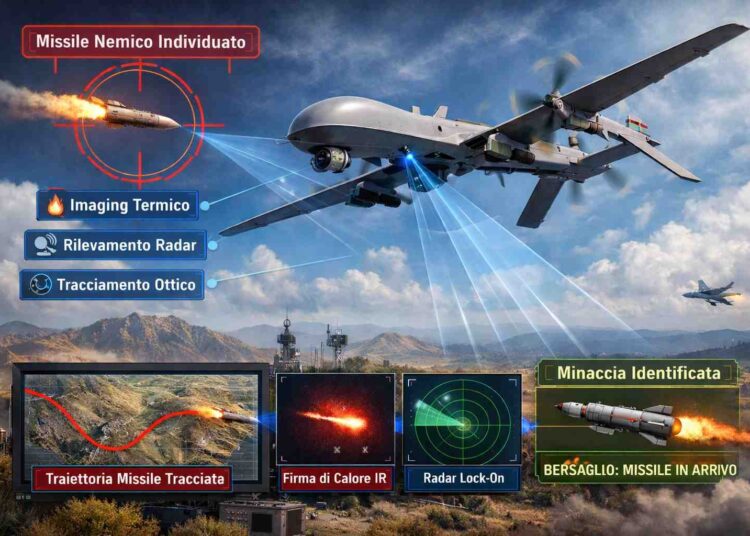 Come i droni individuano i missili nemici: tecnologia e sicurezza in volo