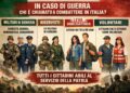 In caso di guerra, chi è chiamato a combattere in Italia? Cosa prevede davvero la legge