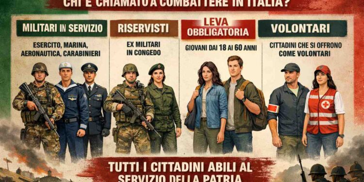 In caso di guerra, chi è chiamato a combattere in Italia? Cosa prevede davvero la legge