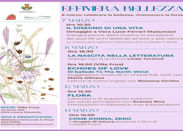 L’8 marzo a Laveno Mombello è un percorso condiviso, un invito a guardare oltre la superficie, dove la bellezza non è ornamento, ma consapevolezza