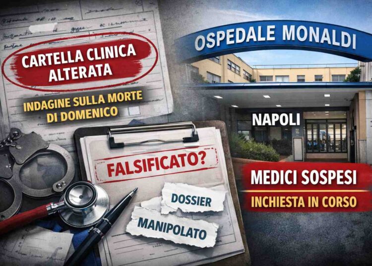 Morte Domenico, indagine a Napoli: sospette modifiche alla cartella clinica