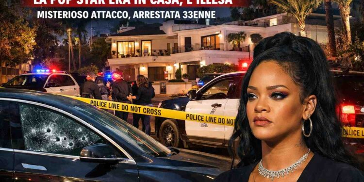Spari contro la villa di Rihanna negli Stati Uniti: la pop star era in casa ma è illesa, arrestata una donna di 33 anni