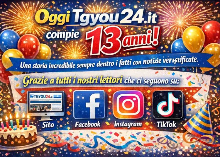 Tgyou24.it compie 13 anni: una storia di informazione, passione e notizie verificate